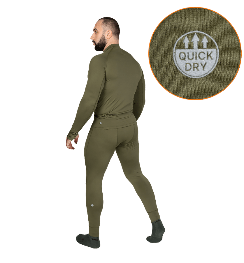 Комплект термобілизни Camotec LVL1 2.0 SJ Олива Фото 2